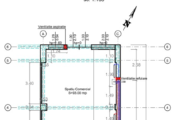 Spatiu comercial la parter, 95 mp, Vitrina la strada, vad bun
