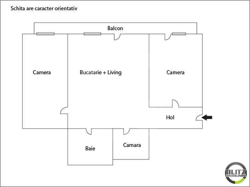 Apartament de vânzare 3 camere Floreşti - 5016AV | BLITZ Cluj-Napoca | Poza1