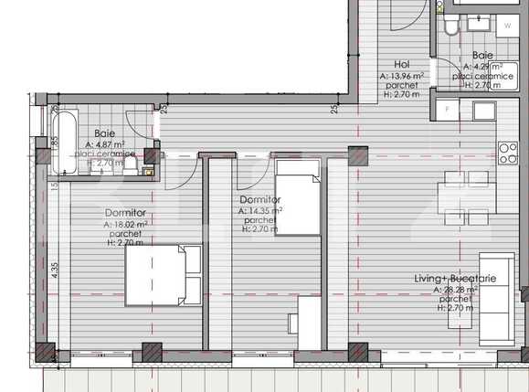 Apartament de vânzare 3 camere Borhanci - 50288AV | BLITZ Cluj-Napoca | Poza4