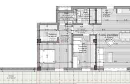 Apartament 3 camere, 83.26 mp, terasă 26.08 mp, cartier Borhanci