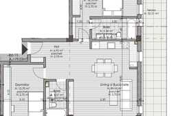 3 camere, 79.03 mp, semifinisat, terasa 32.31 mp, zona strazii Calea Borhanci