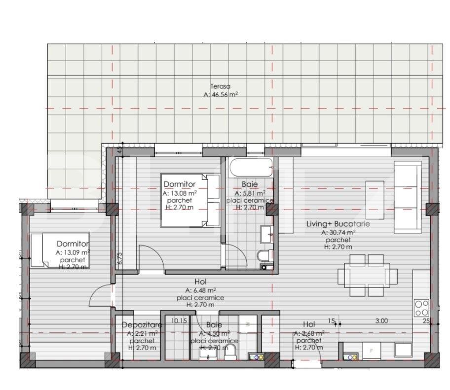 Apartament de vânzare 3 camere Borhanci - 50296AV | BLITZ Cluj-Napoca | Poza2