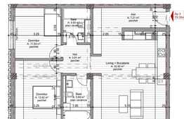 De vanzare 3 camere, 79.35 mp, semifinisat, zona strazii Calea Borhanci