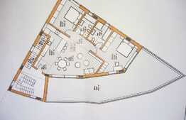 Apartament 3 camere,  86 mp, terasa 66 mp, zona Eugen Ionesco