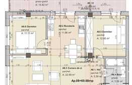 Apartament 3 camere 70 mp in zona IRA