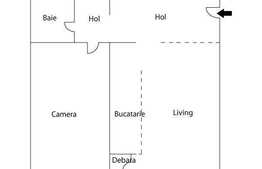 Oferta 2 camere de vanzare, 60 mp utili