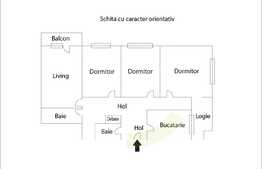 Apartament 4 camere, 92 mp, 2 balcoane, zona Nicolae Titulescu