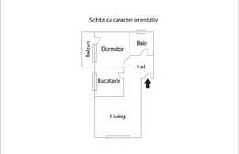 2 camere, decomandat, 50 mp., zona Stejarului