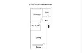 2 camere, decomandat, 52 mp., zona Stejarului