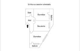 2 camere, decomandat, 49 mp., zona Stejarului