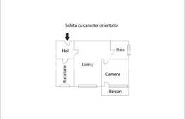 Apartament 2 camere, semidecomandat, zona Hermes