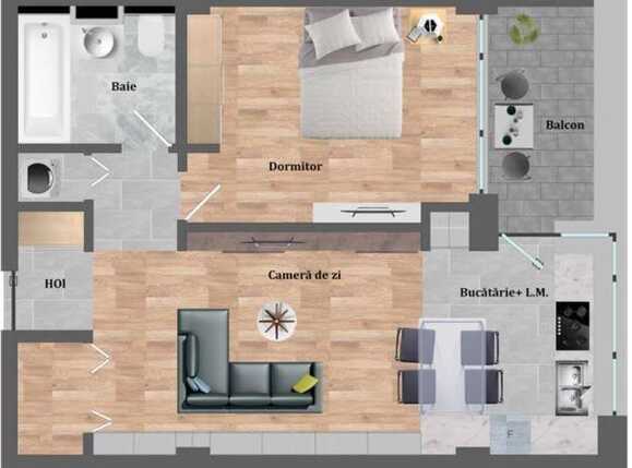 Apartament de vânzare 2 camere Baciu - 51059AV | BLITZ Cluj-Napoca | Poza1