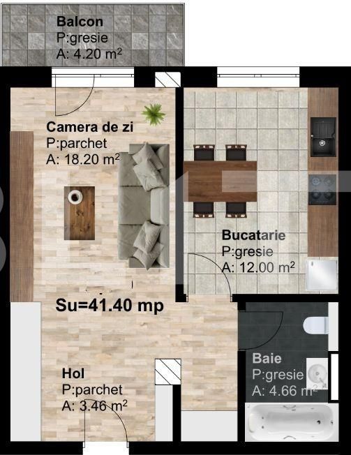 Apartament de vânzare 2 camere Marasti - 51229AV | BLITZ Cluj-Napoca | Poza4