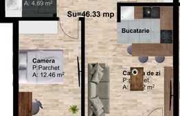 Apartament 2 camere, 46.33 mp utili, imobil nou, zona Leroy Merlin!