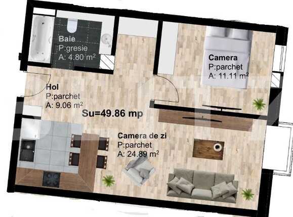 Apartament de vânzare 2 camere Marasti - 51233AV | BLITZ Cluj-Napoca | Poza1
