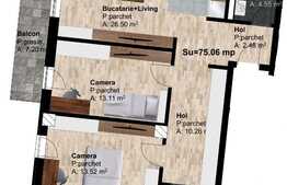 Apartament 3 camere, 75.06 mp cu scara interioara, zona Leroy Merlin!