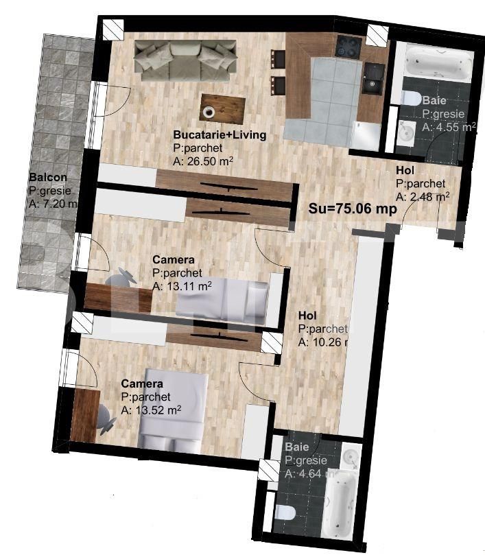 Apartament de vânzare 3 camere Marasti - 51237AV | BLITZ Cluj-Napoca | Poza2