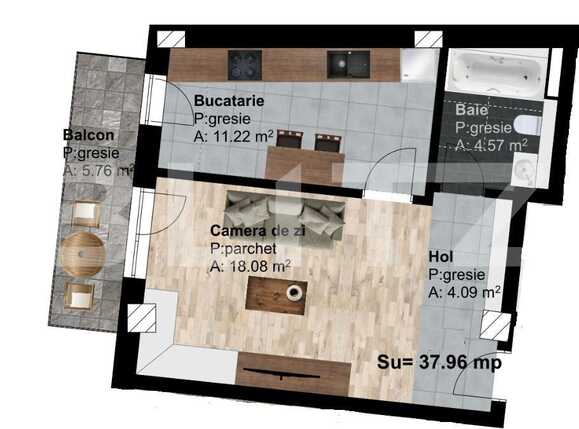 Garsonieră de vânzare Marasti - 51238AV | BLITZ Cluj-Napoca | Poza4