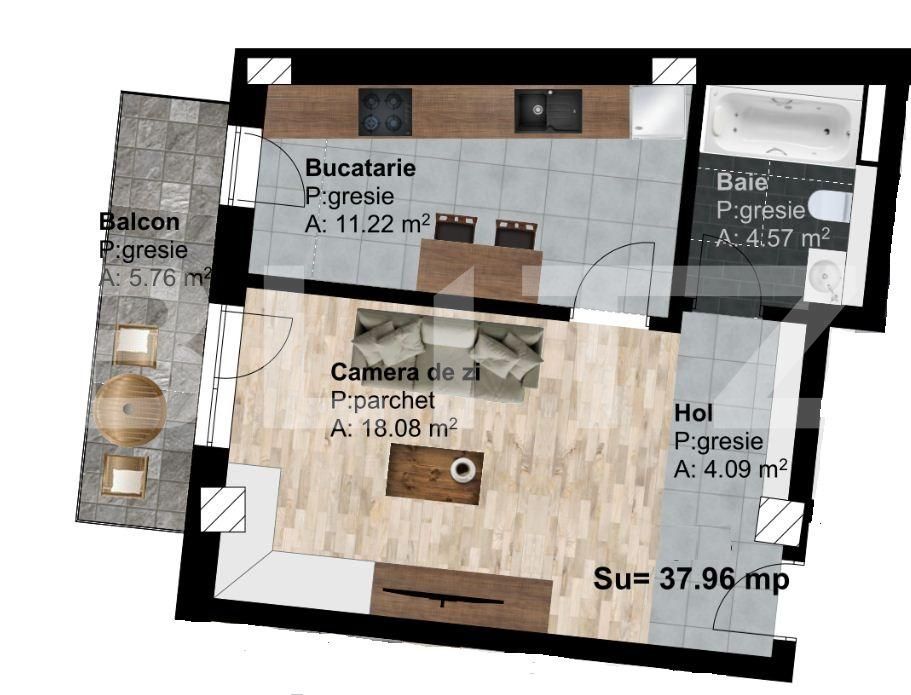 Garsonieră de vânzare Marasti - 51238AV | BLITZ Cluj-Napoca | Poza4