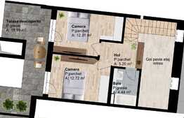 Apartament pe doua niveluri, 3 camere, 72.56 mp, zona Leroy Merlin!