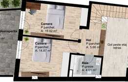 Apartament pe doua niveluri, 77.69 mp, zona strazii Traian Vuia!