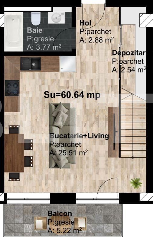 Apartament de vânzare 2 camere Marasti - 51246AV | BLITZ Cluj-Napoca | Poza4