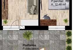 Apartament 2 camere, 43 mp utili, gradina, zona Leroy Merlin!