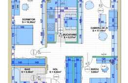 Apartament semifinisat, 3 camere, 72mp, in Apahida!