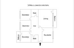 Apartament 4 camere, decomandat, etaj intermediar, garaj, boxa, zona Mogosoaia