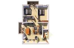 3 camere, 68mp, gradina 100 mp, zona Cetatii