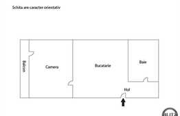 Vanzare 1 camera, 30 mp utili, zona Cetatii,