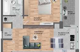 Apartament finisat, 2 camere, 50 MP, zona Petrom Baciu