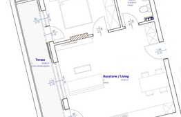 Panorama, 2 camere, 45.15 mp utili, terasa 10 mp, zona Vivo