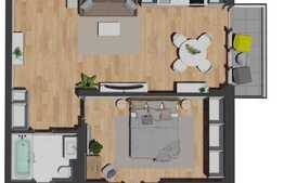 Apartament cu priveliste, 2 camere, 57mp, zona vivo