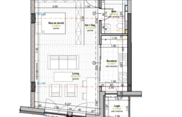 Oportunitate! Apartament cu CF, bloc cu 3 etaje, lift , 45,5 mp, balcon, orientare sudica!
