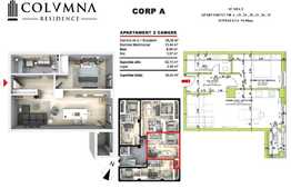 Apartament 2 camere, decomandat 54 mp, parcare, zona Vivo