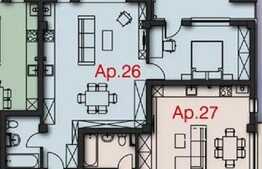 Apartament 2 camere, bloc nou, 57mp, zona Valea Garbaului