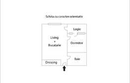 De vanzare, apartament 2 camere, 43,45 mp, garaj subteran