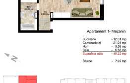 Apartament cu o camera, foarte spatios, parcare,  in zona centrala a orasului