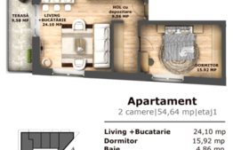 Investitie! Daca vrei un apartament finisat, spatios si bine organizat, arunca o privire aici! Complex Urbano57