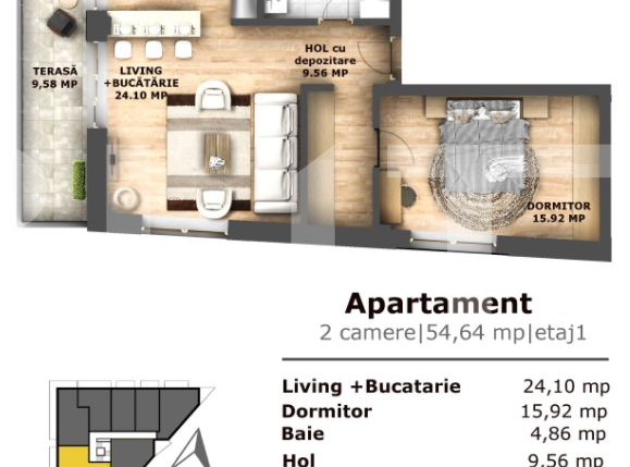 Apartament de vânzare 2 camere Iris - 51830AV | BLITZ Cluj-Napoca | Poza8