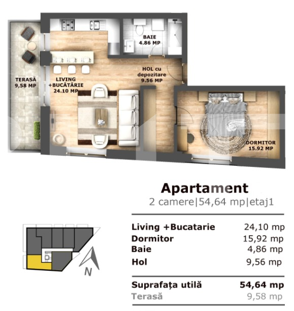 Apartament de vânzare 2 camere Iris - 51830AV | BLITZ Cluj-Napoca | Poza8