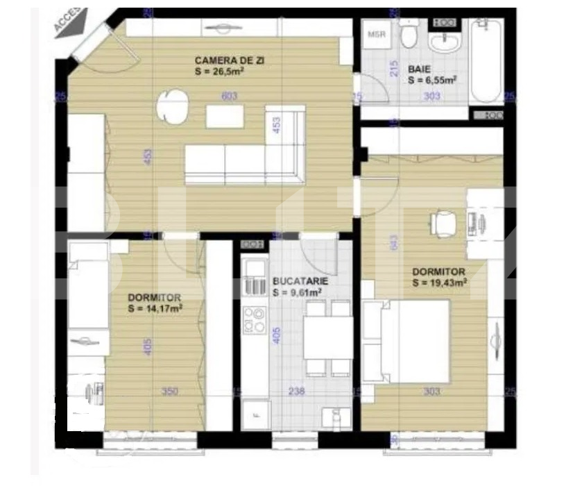 Apartament de vânzare 3 camere Apahida - 51834AV | BLITZ Cluj-Napoca | Poza2