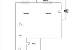 Apartament de vanzare cu 2 camere, 55 mp, imobil nou