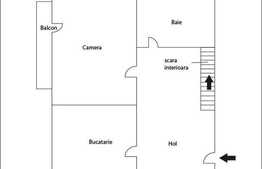 Apartament cu 3 camere, cu scara interioara, 71 mp utili