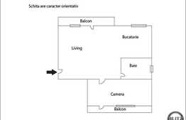 Vanzare 2 camere, 42 mp utili, zona Teilor!