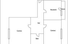 Vanzare 2 camere, 54 mp in zona Eroilor, mobilat si utilat