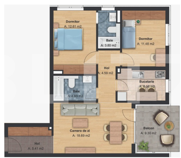 Apartament de vânzare 3 camere Bună Ziua - 52423AV | BLITZ Cluj-Napoca | Poza7