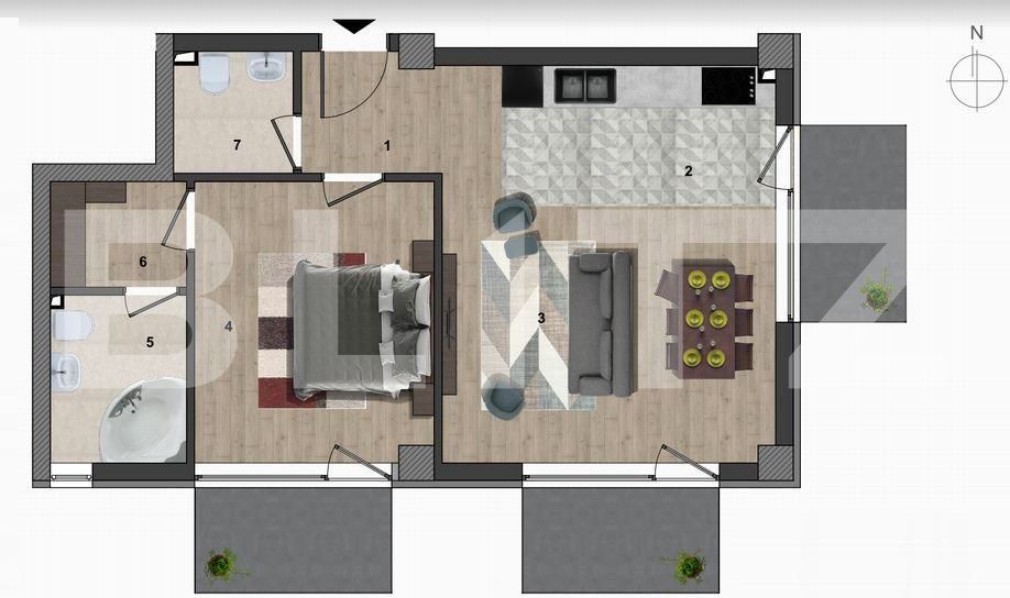 Apartament de vânzare 2 camere Europa - 52451AV | BLITZ Cluj-Napoca | Poza5