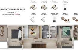 Casa tip duplex de vanzare in Andrei Muresanu cu panorama deosebita!